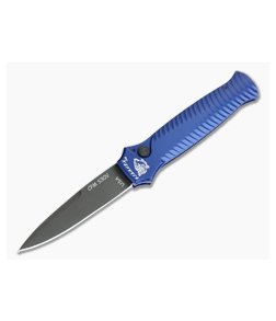 Piranha P7 Miniguard Tactical PVD S30V Blue Button Lock Automatic