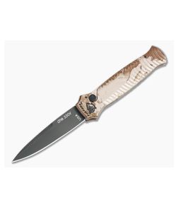 Piranha P7 Miniguard Tactical PVD S30V Desert Camo Button Lock Automatic