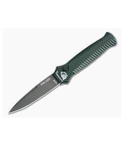 Piranha P7 Miniguard Tactical PVD S30V Green Button Lock Automatic