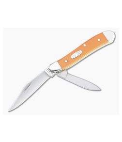 Case Peanut Smooth Orange Synthetic Slip Joint 80504