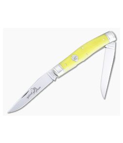 Northfield UN-X-LD #81 Coon Skinner Slip Joint Smooth Yellow Rose Bone 818222