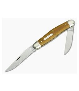 Tidioute Cutlery #82 Dixie Possum Skinner Natural Canvas Micarta