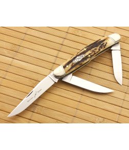 Northfield Cutlery #82 Dixie Stockman Natural Stag Serialized
