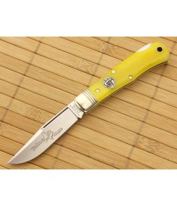 Northfield #83LB Tascosa Little Lock Back Yellow Rose Clip Point 