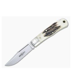 Northfield UN-X-LD #83 Tascosa Sambar Stag Lock Back Folding Knife 831121LB-04