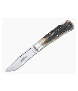 Northfield UN-X-LD #83 Tascosa Sambar Stag Lock Back Folding Knife 831121LB-06