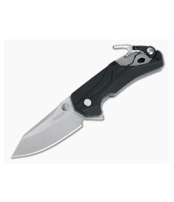 Kershaw Drivetrain Stonewashed D2 Black GFN Assisted Liner Lock Flipper Rescue Knife 8655