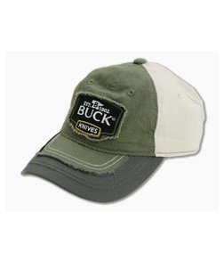 Buck Adult Hat Distressed Green/Khaki 89075