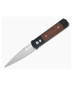 Protech Knives Godfather Satin 154CM Snakewood Automatic Knife 906-SNAKE