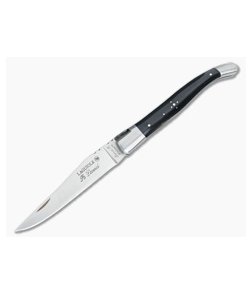 LaGuiole Shepherd's Knife Black Horn Folder 90612