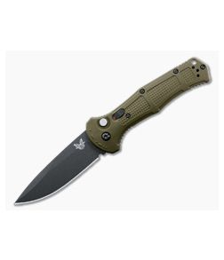 Benchmade Claymore Black Plain CPM-D2 Ranger Green Grivory Button Lock Automatic 9070BK-1