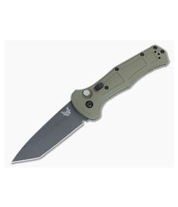 Benchmade Claymore Automatic Ranger Green Grivory Cobalt Black Cerakote CPM-D2 Tanto Blade 9071BK-1