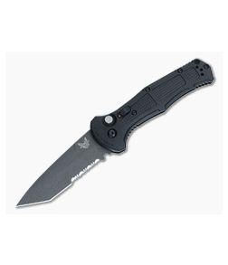 Benchmade Claymore Tanto CPM-D2 Automatic Part Serrated Knife Black 9071SBK