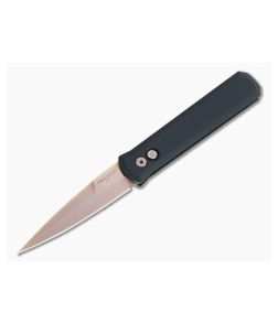 Protech Godfather Rose Gold 154CM Black Automatic Folder 921-RG