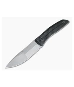 WE Knives 921A Reazio Twill Carbon Fiber Stonewashed CPM 20CV Compound Ground Fixed Blade