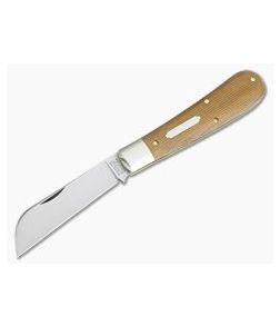 Tidioute Cutlery #93 Ram Foot PPP Natural Canvas Micarta