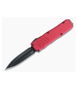Guardian Tactical Recon-035 OTF Red Handle Black Tactical D/E Elmax Blade 94131-RED