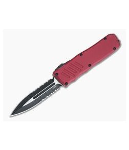 Guardian Tactical Recon-035 Red Two Tone Elmax Serrated Double Edge D/A OTF Automatic 94232