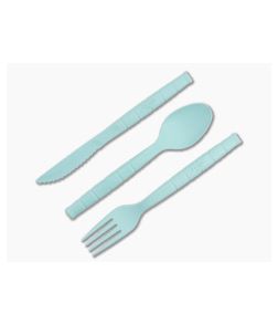 Kabar Knives Lunch Pal Utensil Set Teal/Frost 9939