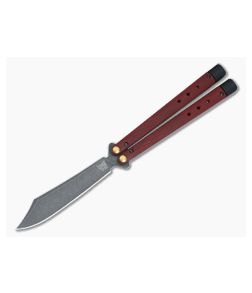 Benchmade 99BK-1 Necron Balisong Ruby Red G10 Scimitar Knife