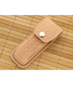 Leather Belt Pouch 5" Tan