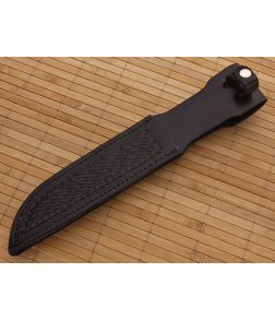Leather Fixed Blade Knife Sheath 7" Black