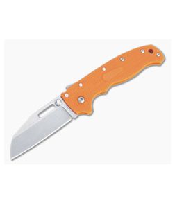 Demko Knives AD20.5 Sharksfoot Plain Edge Orange FRN Shark Lock Folder