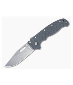 Demko Knives AD20.5 Clip Point Plain Edge Gray FRN Shark Lock Folder