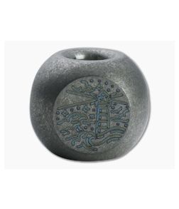 Audacious Concept Adventure Bead Stonewashed Titanium Lanyard Bead ADV-TIT-STW