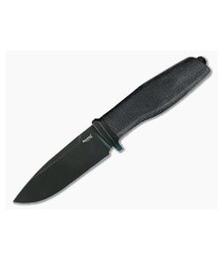 LionSteel Acha Black Burlap Micarta Black M390