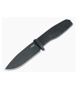 LionSteel Acha Black Burlap Micarta Black M390