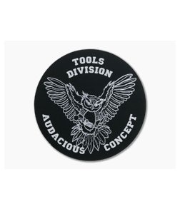 Audacious Concept Tool Division Owl Logo Aluminum Patch ALU-OWL-BLK