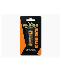 Fenix ARB-L14-1600U Rechargeable 14500 1600mAh 1.5V Protected Lithium Ion (Li-ion) Battery