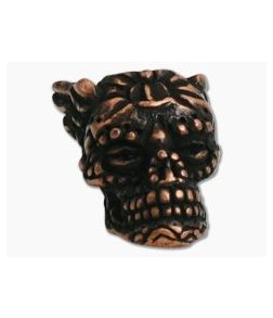 Schmuckatelli Aquilo Sugar Skull Bead Roman Copper Oxide Plated Pewter