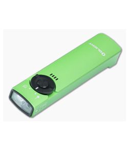 Olight Arkfeld Lime Green 1000 Lumen Cool White Rechargeable Flat Flashlight with Green Laser