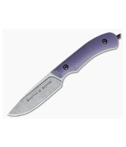 Smith & Sons Axiom Purple G10 Toxic Liners AEB-L EDC Fixed Blade