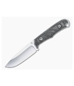 Chris Reeve Backpacker Stonewashed Blade Black Canvas Micarta Fixed Blade