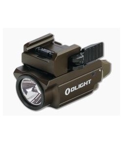 Olight Baldr Mini Desert Tan 600 Lumen Compact Tactical Light with Green Laser