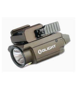 Olight Baldr RL Mini Desert Tan 600 Lumen Compact Handgun Weapon Light with Red Laser