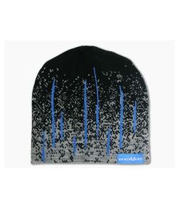 Benchmade Custom Knit Blue Streak Beanie Hat Grey/Black