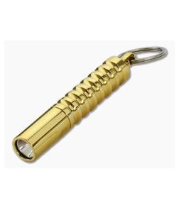 Prometheus Lights Beta QRv2 Solid Brass AAA LED Flashlight BETA-BRS