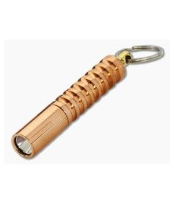 Prometheus Lights Beta QRv2 Solid Copper AAA LED Flashlight BETA-CPR