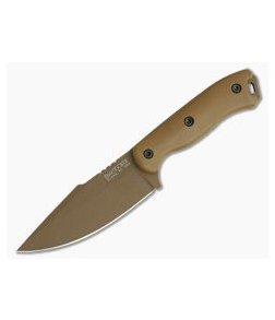 Kabar Becker BK18 Harpoon Tan 1095 Tactical Fixed Blade Knife 