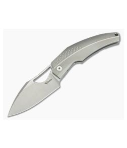 Reate Knives Baby Machine Bead Blast Titanium Bharucha Satin RWL34