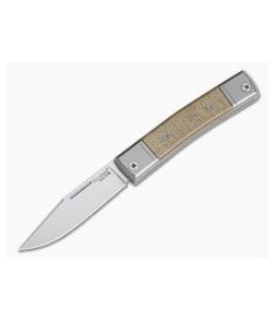 LionSteel BestMan Traditional Slip Joint M390 Natural Micarta BM1-CVN