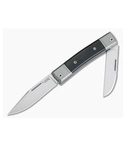 LionSteel BestMan 2-Blade Slip Joint M390 Ebony Wood BM13-EB