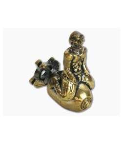 Lion Armory Bomb Rider Bead Brass