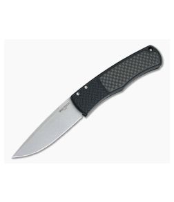 Protech BR-1 Magic Whiskers Carbon Fiber Bolster Release Stonewashed Blade BR-1.21