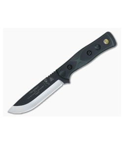 TOPS B.O.B. Fieldcraft Knife Black and Green G10