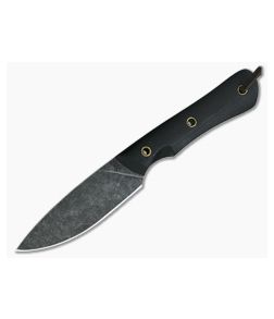 Smith & Sons Brave Darkened D2 Black Micarta Every Day Carry Fixed Blade